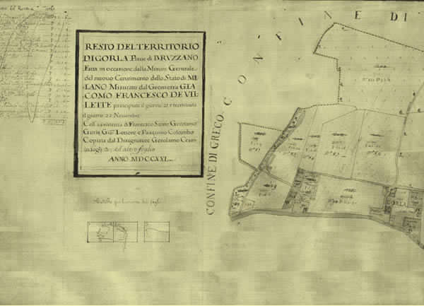 Gorla. Mappa. 1721